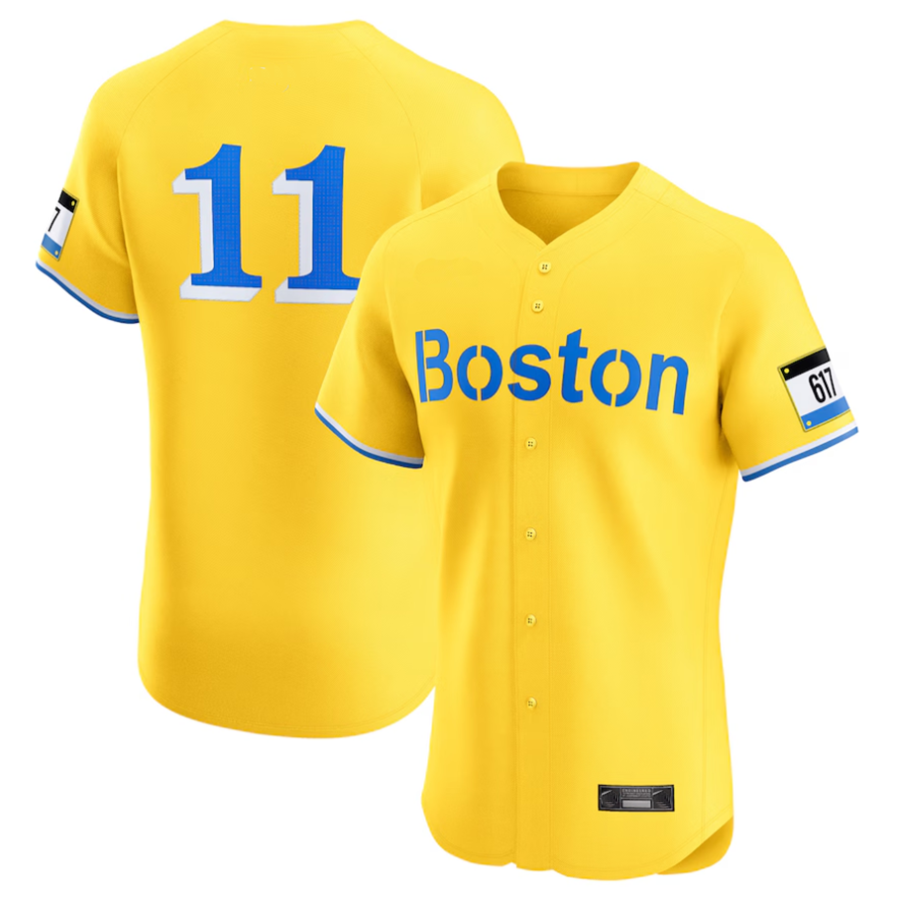 #11 Rafael Devers Player B.Red Sox Gold City Connect Elite Baseball Jerseys