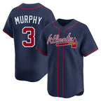 A.Braves #3 Dale Murphy Player Navy Limited Home Baseball Jerseys