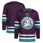 A.Ducks Blank Player Purple Anniversary Hockey Jerseys