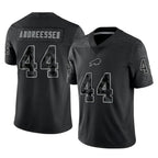 B.Bills #44 Joe Andreessen Player Black RFLCTV Limited Football Jerseys