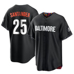 B.Orioles #25 Anthony Santander Player Black City Connect Game Baseball Jerseys