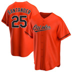 B.Orioles #25 Anthony Santander Player Replica Orange Game Baseball Jerseys