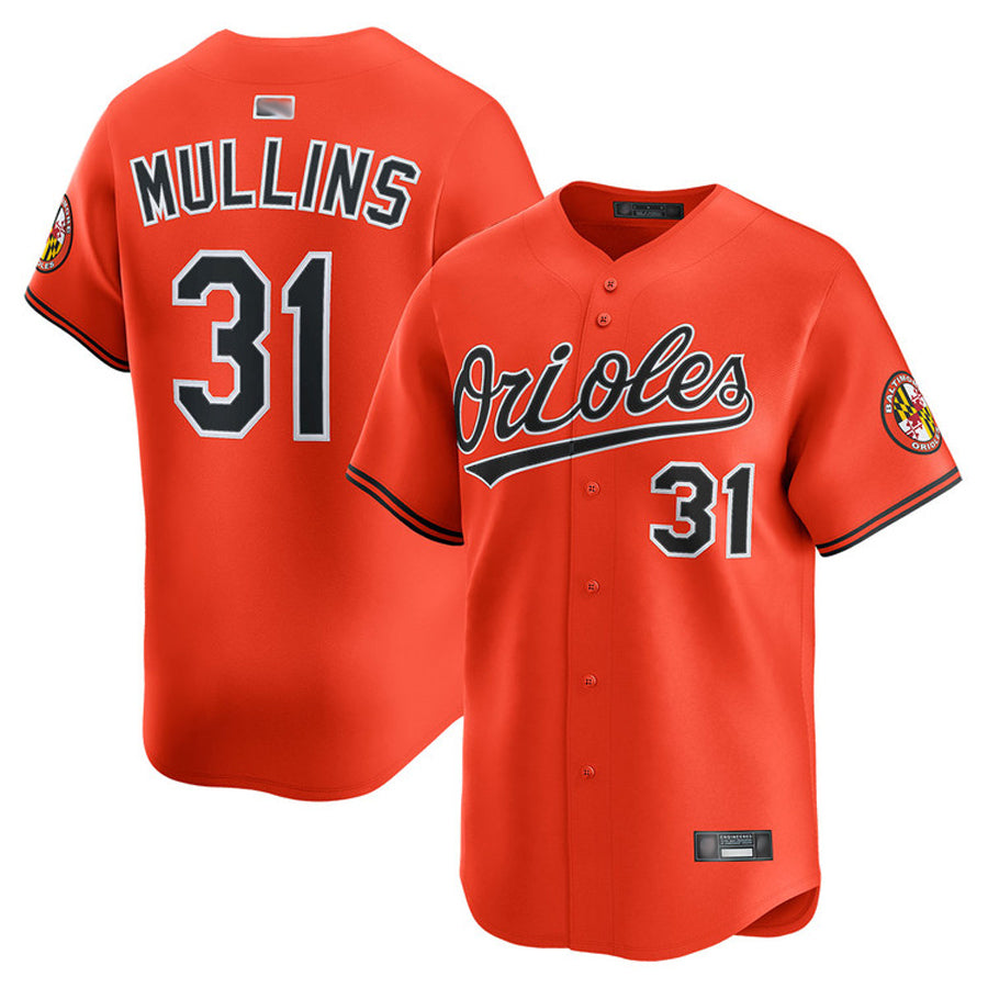 B.Orioles #31 Cedric Mullins Player Orange Limited Home Game Baseball Jerseys