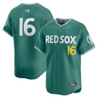 B.Red Sox #16 Jarren Duran Player Green City Connect Limited Baseball Jerseys
