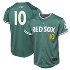 B.Red Sox #10 Trevor Story Player Green City Connect Limited Baseball Jerseys