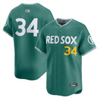 B.Red Sox #34 David Ortiz Player Green City Connect Limited Baseball Jerseys