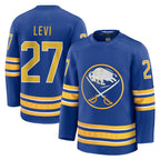 B.Sabres #27 Devon Levi Player  Fanatics Premium Royal Home Hockey Jerseys