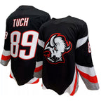 B.Sabres #89 Alex Tuch Player Fanatics Black Alternate Premium Hockey Jerseys