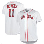 #11 Rafael Devers Player B.Red Sox White Big & Tall Replica Baseball Jerseys