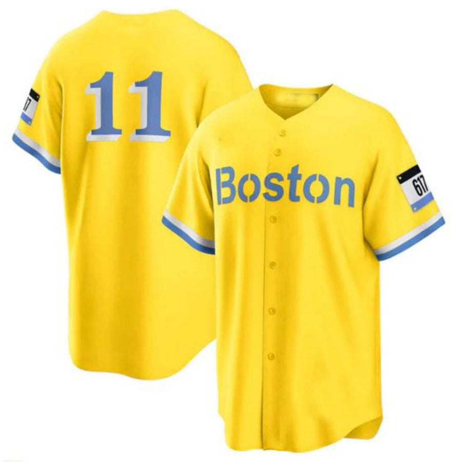 #11 Rafael Devers Player B.Red Sox Gold City Connect Replica Baseball Jerseys