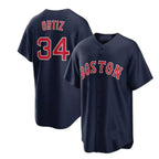 #34 David Ortiz Player B.Red Sox Navy Game Baseball Jerseys