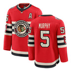 C.Blackhawks #5 Connor Murphy Player Fanatics Classic Premium Red Hockey Jerseys