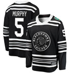 C.Blackhawks #5 Connor Murphy Player Fanatics Classic Replica Black Hockey Jerseys