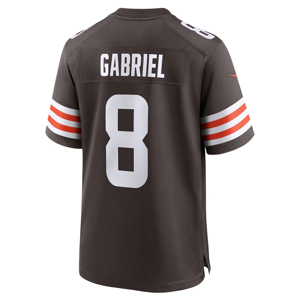 C.Browns #8 Dillon Gabriel Player Brown Home Game Football Jerseys