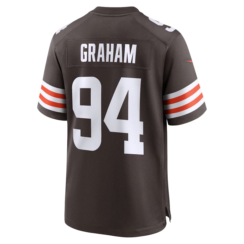 C.Browns #94 Mason Graham Player Brown Home Game Football Jerseys