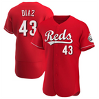 C.Reds #43 Alexis Diaz Player Red Home Replica Elite Baseball Jerseys