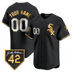 Custom C.White Sox Jackie Robinson Patch Vapor Premier Limited Stitched Baseball Jerseys