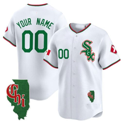 Custom C.White Sox Mexico Vapor Premier Limited Stitched Baseball Jerseys