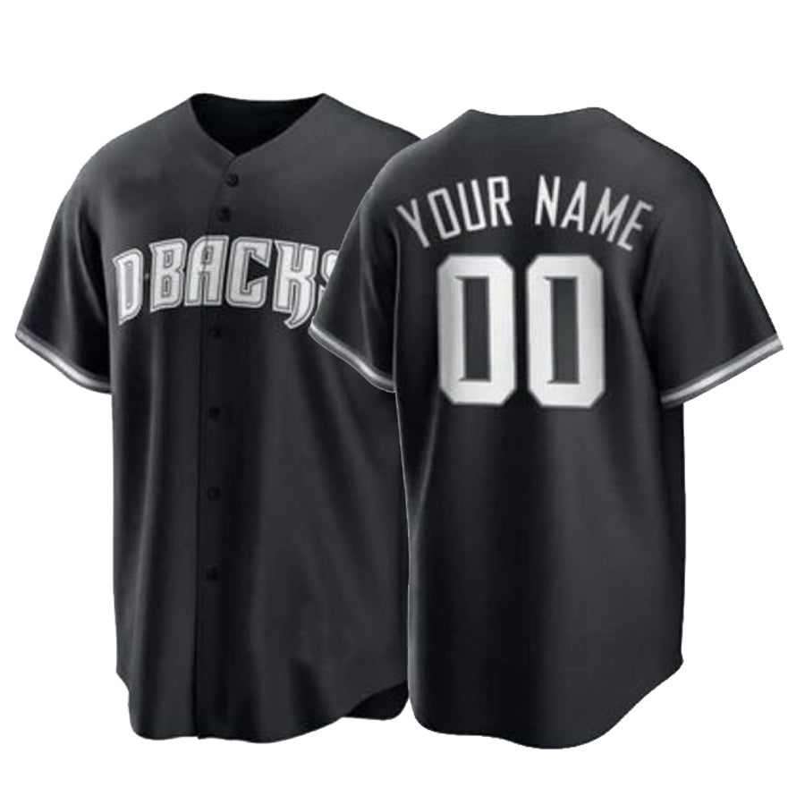 Custom A.Diamondbacks Black Stitched Fashion Baseball Jerseys