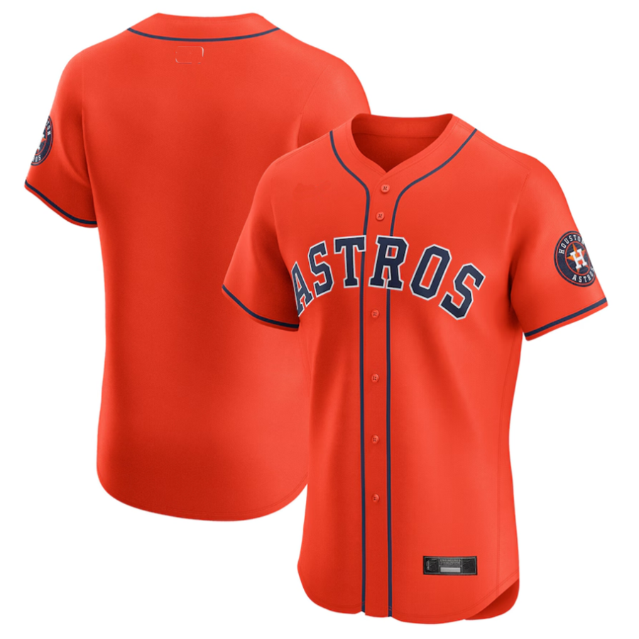 H.Astros Blank Player Orange Replica Elite Baseball Jerseys