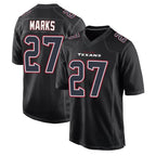 H.Texans #27 Woody Marks Player Black Fashion Game Football Jerseys