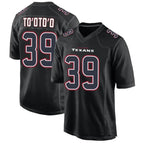 H.Texans #39 Henry To'oto'o Player Black Fashion Game Football Jerseys