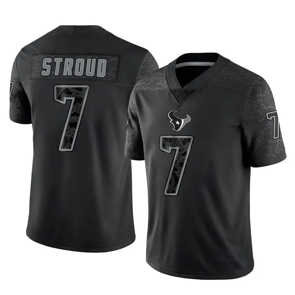 H.Texans #7 C.J. Stroud Player Limited Brown Salute To Service Football Jerseys