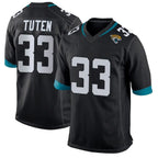 J.Jaguars #33 Bhayshul Tuten Player Black Home Game Football Jerseys
