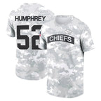 KC.Chiefs #52 Creed Humphrey Player Salute to Service Hoodies & T-Shirts Football Jerseys