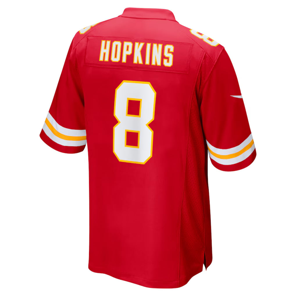 KC.Chiefs #8 DeAndre Hopkins Player Red Home Game Football Jerseys