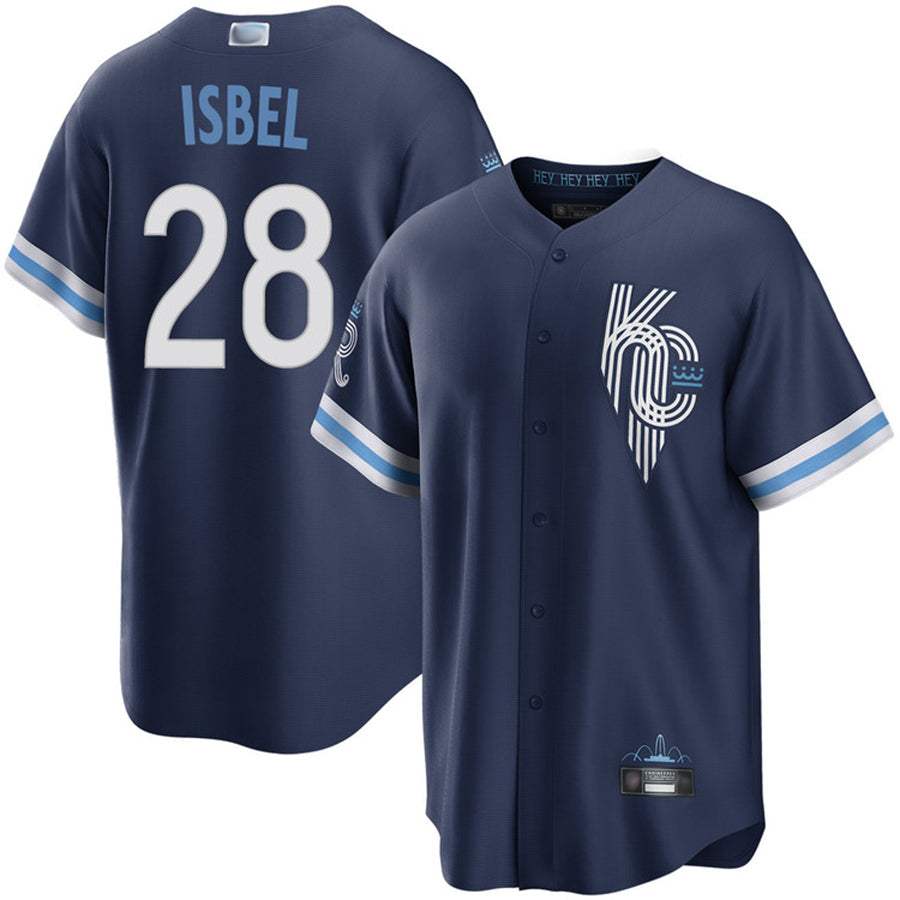 KC.Royals #28 Kyle Isbel Player City Connect Replica Baseball Jerseys