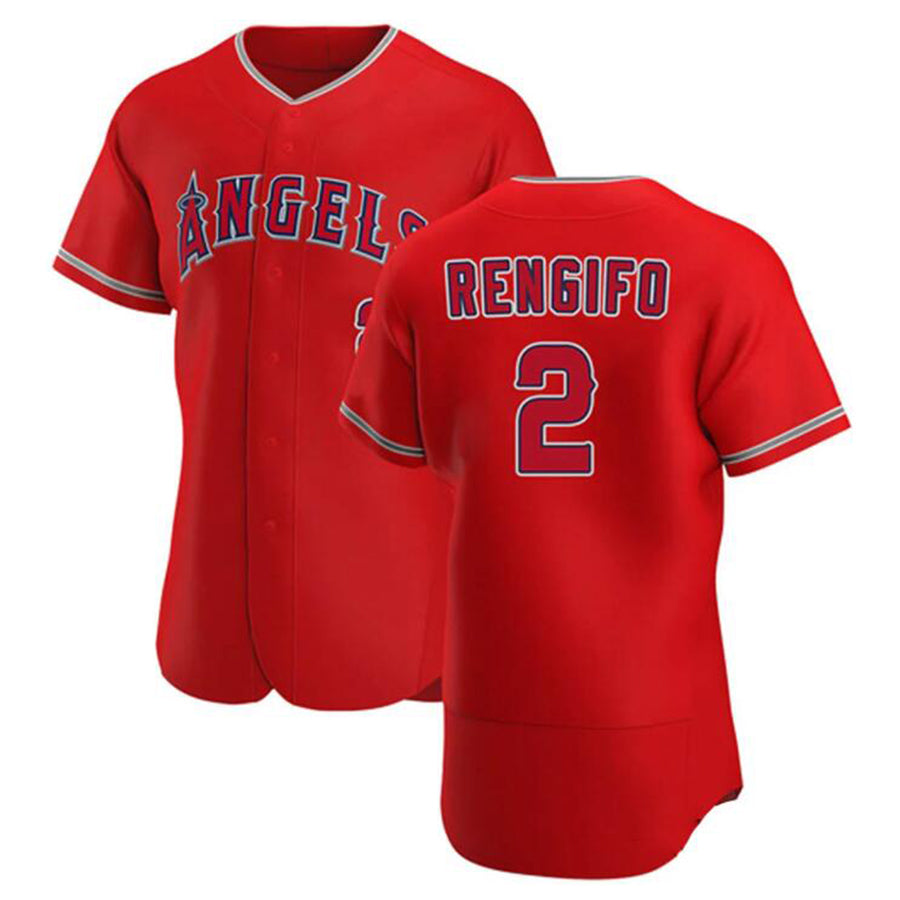 LA.Angels #2 Luis Rengifo Player Red Limited Elite Baseball Jerseys