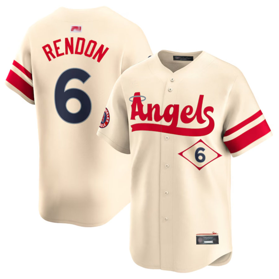 LA.Angels #6 Anthony Rendon Player Cream City Connect Limited Baseball Jerseys