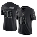 MN.Vikings #10 Fran Tarkenton Player Limited Black Impact Game Football Jerseys
