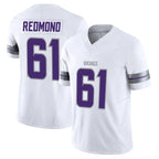 MN.Vikings #61 Jalen Redmond Player White Alternate Vapor F.U.S.E. Limited Football Jerseys