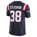 NE.Patriots #38 Rhamondre Stevenson Player Vapor F.U.S.E. Limited Navy Foothball Jerseys