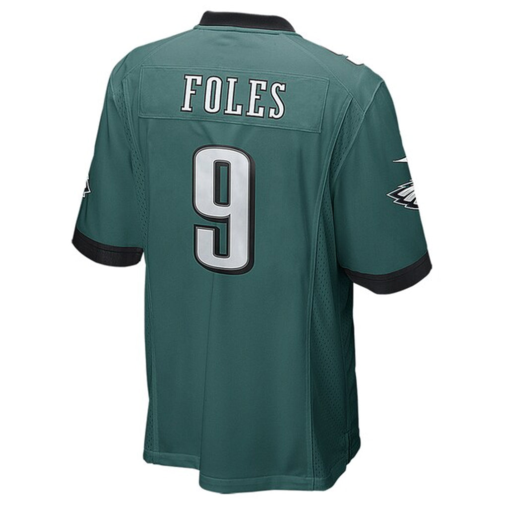 P.Eagles #9 Nick Foles Player Green Game Football Jerseys