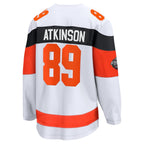 P.Flyers #89 Cam Atkinson Fanatics Player Game Jersey ¨C White Stitched American Hockey Jerseys