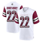 W.Commanders #22 Jacory Croskey-Merritt Player White Limited Home Game Football Jerseys